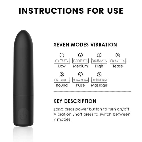 Small, sleek Bullet Buzz vibrator designed for discreet fun, exclusive at LunaLuxe Australia.
