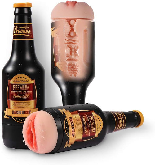 🍺 Premium Realistic Beer Cup Male Masturbator