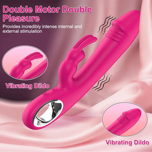 A hand holding The Luna Bunny, showing its ergonomic loop handle for effortless control.
