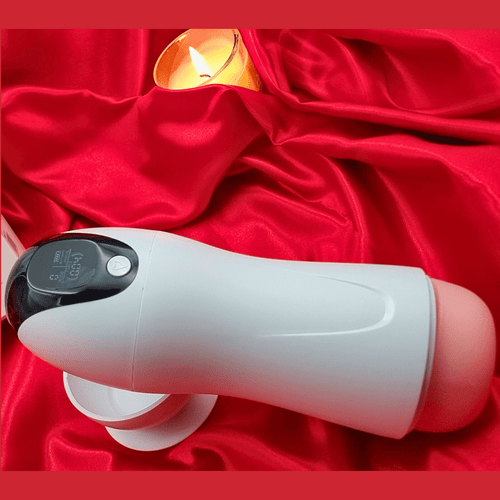 Handheld angle showing the ergonomic grip and easy-access buttons.