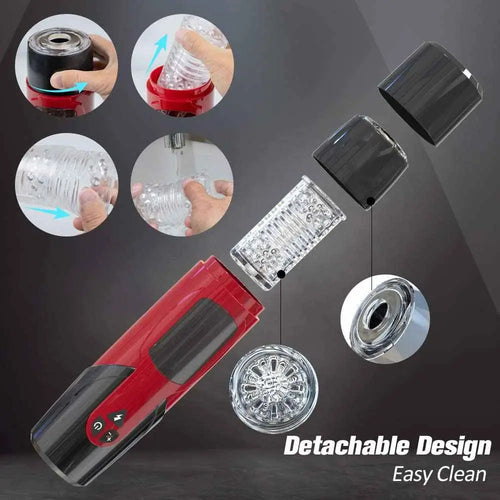 Feature layout with sleeve options and detachable cap for discreet storage.