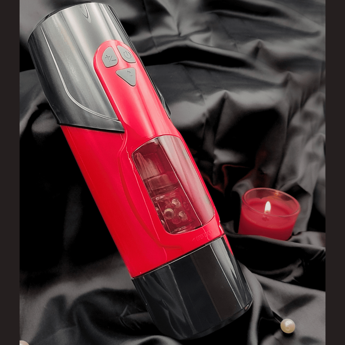 Top view close-up showing the control panel, grip texture, and ergonomic body.