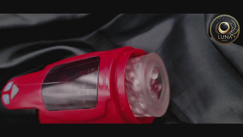 High-tech features on Dark Knight male masturbator for advanced pleasure.