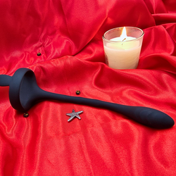 Luxury silicone cock ring with remote and app control for long-distance play.