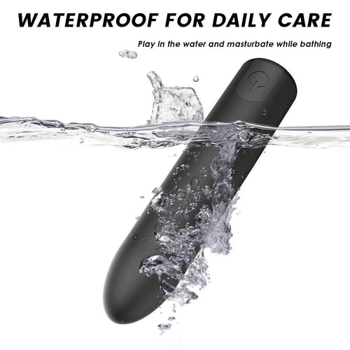 Waterproof demo: bullet under water for shower fun and easy cleaning.