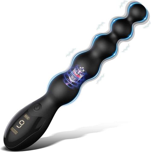 Flexible vibrating anal toy – Luna Pulse Beads for daring backdoor stimulation and control.