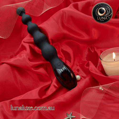 Luna Pulse Beads – vibrating anal beads wand for deep, intense backdoor pleasure Australia.