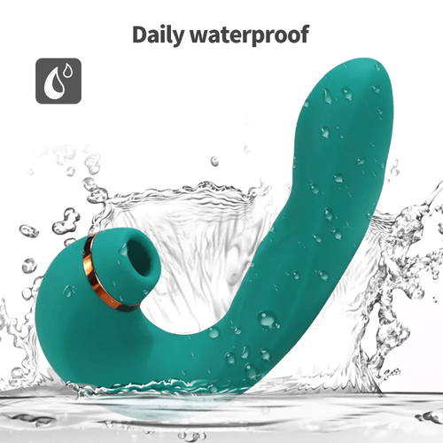 Luna Pulse+ under water splashes, demonstrating fully waterproof IPX7 construction for shower play.