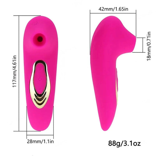 Size chart outline—compact, palm-size design with dimensions for a precise fit.